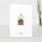 Joyeux Noël Papa Noël Arbre de Noël Carte de vacan (Dos)
