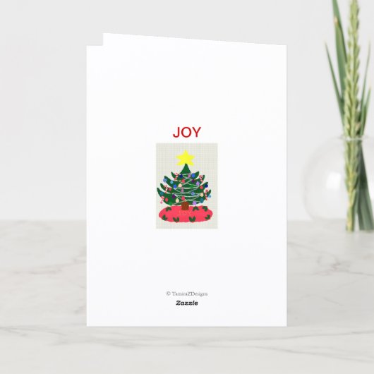 Joyeux Noël Papa Noël Arbre de Noël Carte de vacan (Dos)