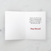 Joyeux Noël Papa Noël Arbre de Noël Carte de vacan (Intérieur)