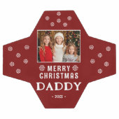 Joyeux Noël papa Snowflakes Photo (Plat)