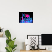 Joyeux Noël Papier Affiche de Typographie Luxueuse (Bureau à domicile)
