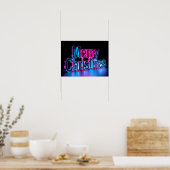 Joyeux Noël Papier Affiche de Typographie Luxueuse (Cuisine)