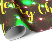 Joyeux Noël! papier cadeau (Coin rond)