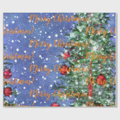 Joyeux Noël! papier cadeau (Plat)