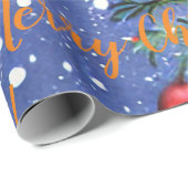 Joyeux Noël! papier cadeau (Coin rond)