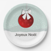 Joyeux Noel Papieren Bordje (Voorkant)