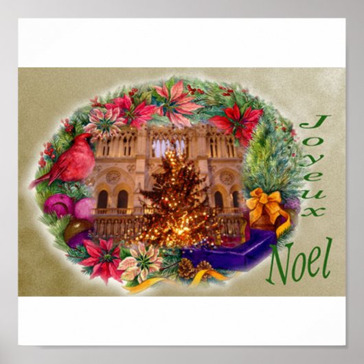 JOYEUX NOEL PARIS XMAS POSTER (Voorkant)