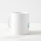 Joyeux Noël parties scintillant brosse script mug (Devant gauche)