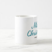 Joyeux Noël parties scintillant brosse script mug (Centre)