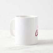 Joyeux Noël parties scintillant brosse script mug (Devant gauche)