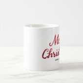 Joyeux Noël parties scintillant brosse script mug (Centre)