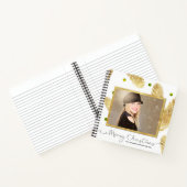 Joyeux Noël Parties scintillant or photo Carnet sp (Intérieur)