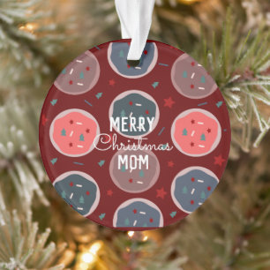 Joyeux Noël Pâtissier Cookies Ornement Nom