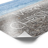 Joyeux Noël Pebble Beach Sea Ocean Photographie (Coin)