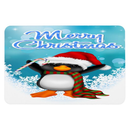 Joyeux Noël Penguin Flex Magnets (Horizontal)