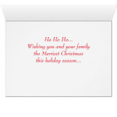 Joyeux Noël Père Noël (Intérieur Horizontal (Bas))