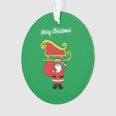Joyeux Noël Père Noël afro-américain Vert (devant)