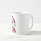 joyeux noël père Noël chat tasse (Devant droit)