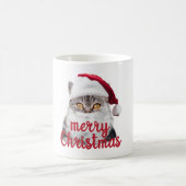 joyeux noël père Noël chat tasse (Centre)