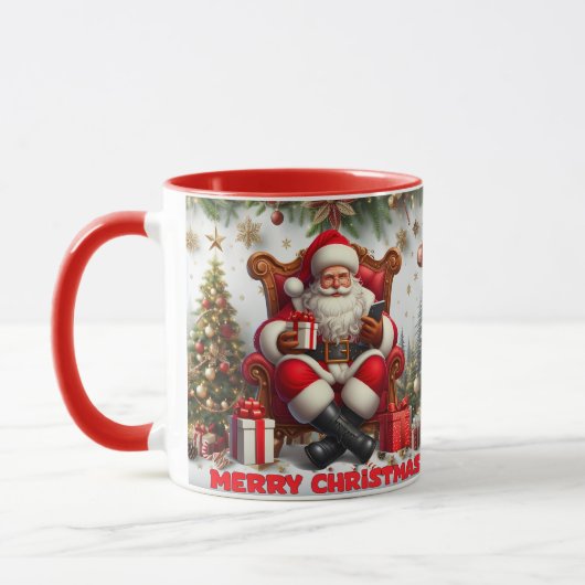 Joyeux Noël Père Noël Classic Mug (Gauche)