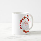 Joyeux Noël Père Noël Face-Coffee Mug (Devant droit)