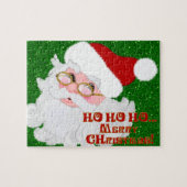 Joyeux Noël Père Noël Face-Jigsaw Puzzle (Horizontal)