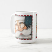 Joyeux Noël Père Noël Holiday Café Mug (Devant gauche)