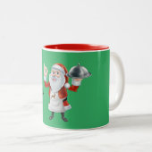 Joyeux Noël Père Noël Mug (Devant droit)
