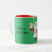 Joyeux Noël Père Noël Mug (Devant gauche)