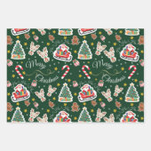 Joyeux Noël Père Noël Papier à enveloppement (Devant 3)