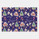 Joyeux Noël Père Noël Papier à enveloppement (Devant)