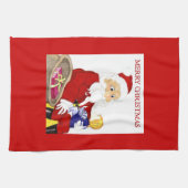 Joyeux Noël Père Noël & serviette de cuisine pour (Horizontal)