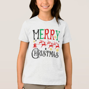 Joyeux Noël Père Noël Sleigh-61049 T-Shirt Sweat -