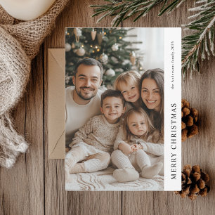 Joyeux Noël Personnalisé Carte photo de famille