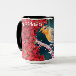 Joyeux Noël personnalisé Robin Mug