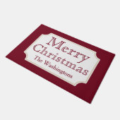 Joyeux Noël personnalisé tapis de porte de bienven (Incliné)