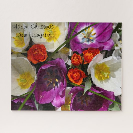 Joyeux Noël Petite-fille. Puzzle (Horizontal)