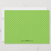 Joyeux Noël photo avec points verts - Carte 6x8 (Dos)