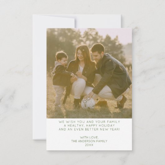 Joyeux Noël Photo Carte de Noël (Dos)