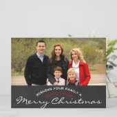 Joyeux Noël Photo Carte de Noël (Debout devant)