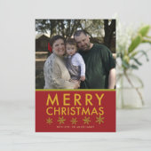 Joyeux Noël Photo Carte de Noël (Debout devant)