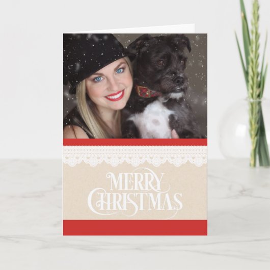 Joyeux Noël Photo Carte de Noël (Devant)