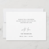 Joyeux Noël Photo Carte de vacances, Boho Modern (Dos)