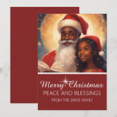 Joyeux Noël Photo Carte de vacances Personnaliser (Devant / Derrière)