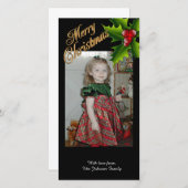 Joyeux Noël photo carte de voeux (Devant / Derrière)