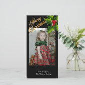 Joyeux Noël photo carte de voeux (Debout devant)