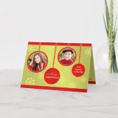 Joyeux Noël photo carte pliée (Devant)