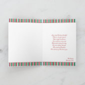 Joyeux Noël photo carte pliée (Intérieur)