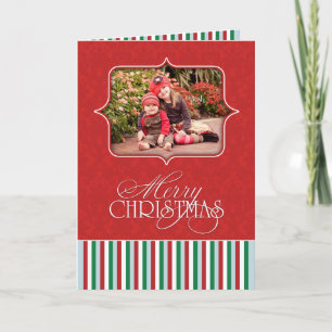 Joyeux Noël photo carte pliée