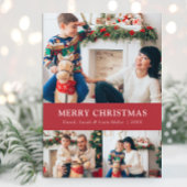 Joyeux Noël Photo Collage Carte de vacances